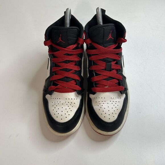 Nike Air Jordan 1 Retro GS Old Love Sz 1Y 307383-102 Black Toe Bred Chicago - Picture 3 of 8